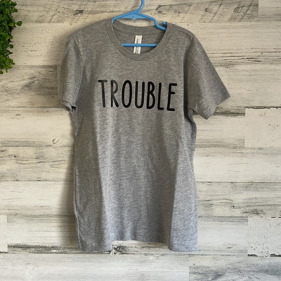 NEW Trouble Tee (Youth)- Kids T-shirt with Trouble on it - Picture 4 of 8